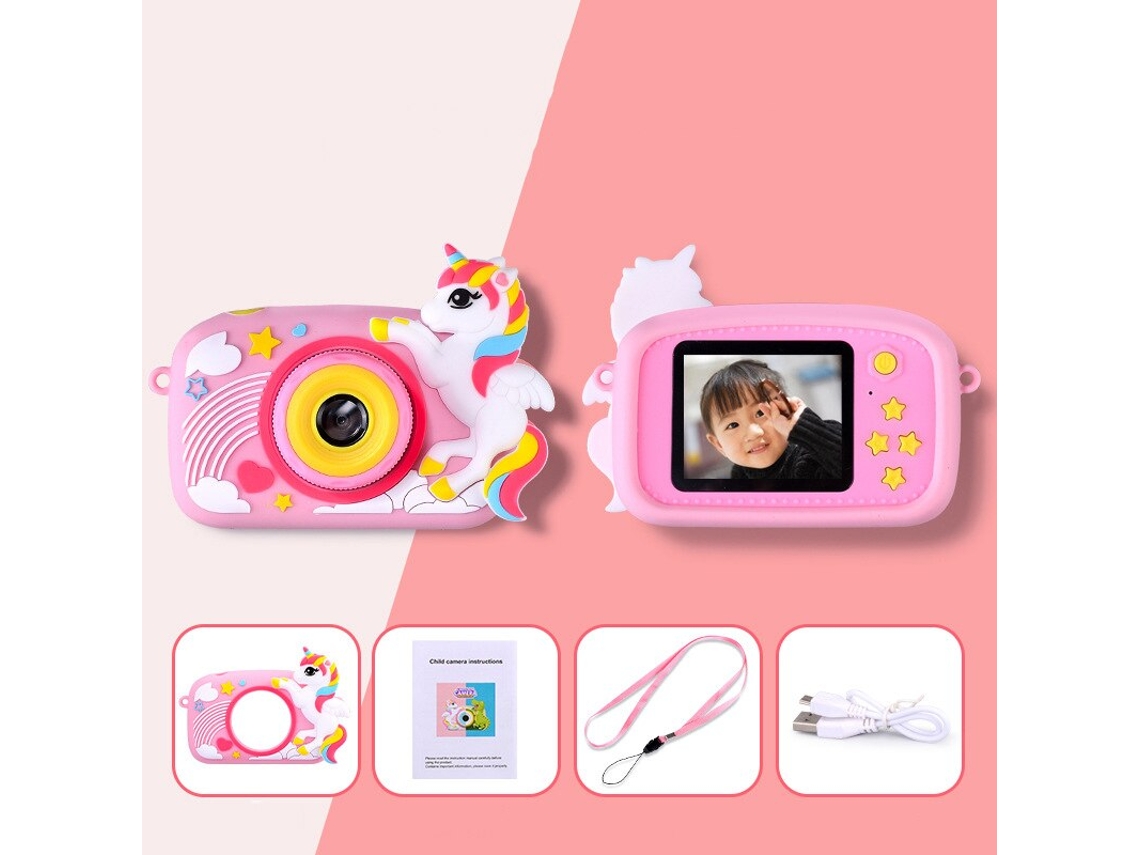 Câmara Digital WEB2O Desenho Animado Fotografia e Vídeo com Cartão 32 GB