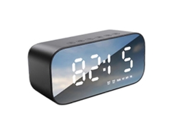 Bt518 Caixa De Som Portátil Sem Fio Bluetooth Subwoofer Caixa De Som Musical Com Despertador Digital Ed Olysi Shop