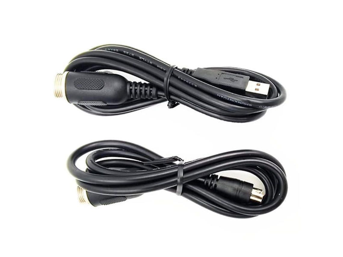 Cabo Adaptador Din6 Para Usb, Conjunto De 2 Unidades, Compatível Com Thrustmaster Th8a, Para Instalação Prática E Utilização Regular