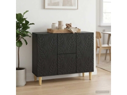 Vidaxl Buffet Preto 89 X 34,5 X 60 Cm Derivados De Madeira