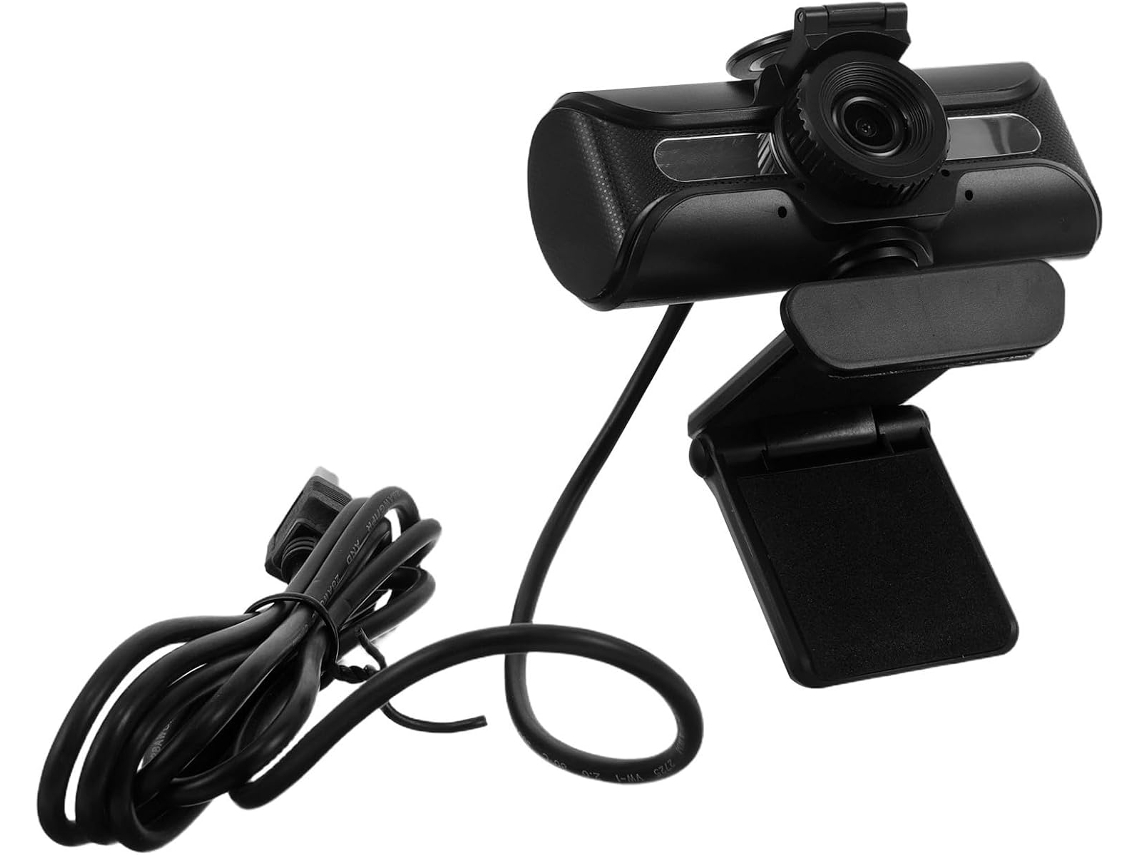 Webcam Usb 1080p Para Pc, Câmera Preta Em Abs, Imagem Estável.