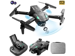 S128 Mini Drone com Câmera 4K para Evitar Obstáculos em 3 Lados Câmera Dupla Duração Da Bateria: 10 Min 1 Bateria Preto