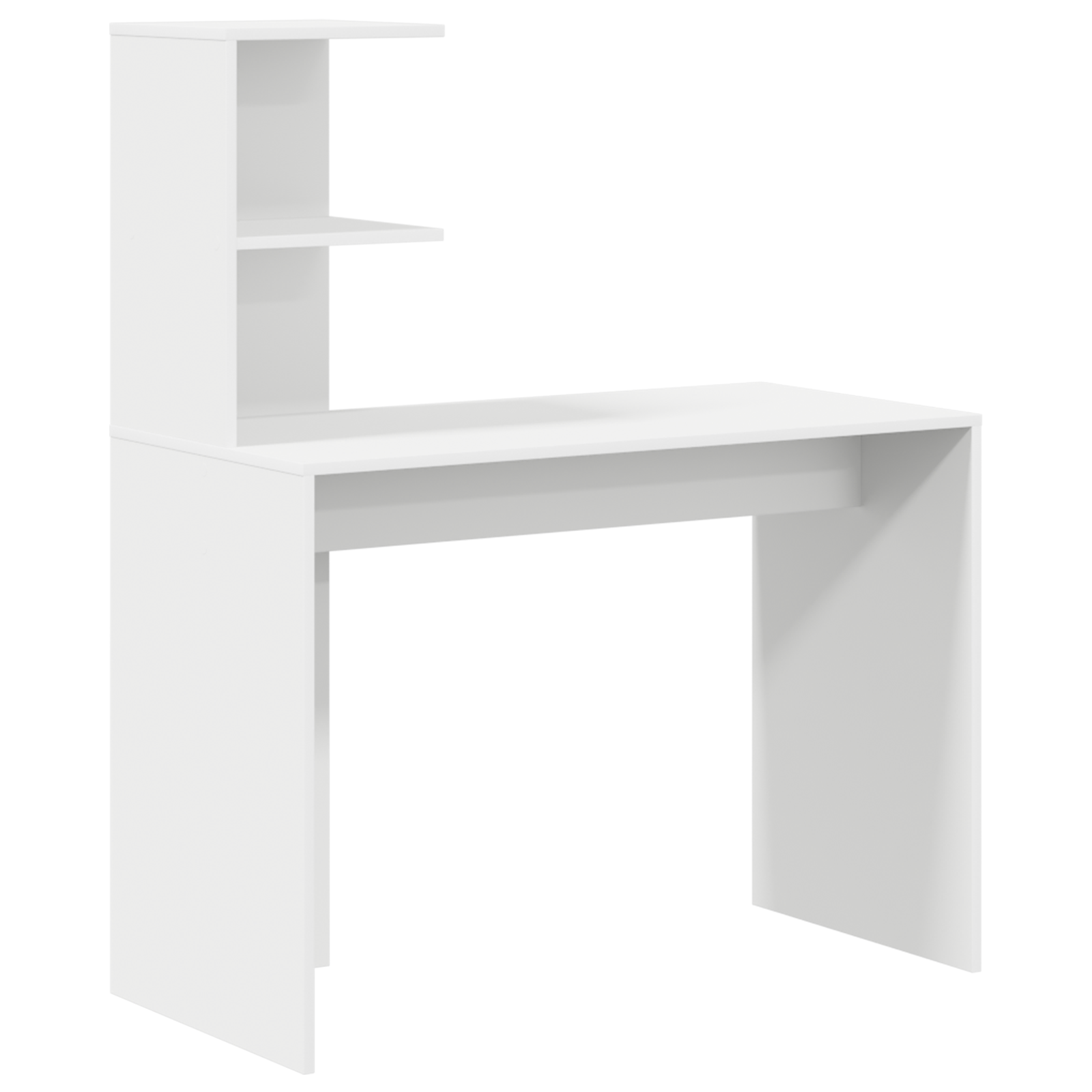 Conjunto 1 Secretária De Computador Vidaxl Branco Derivados De Madeira (102 X 50 X 124 Cm)