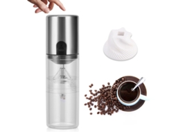 Moedor De Café Elétrico Aço Inoxidável, Mós Cônicas, Portátil, Para Grãos De Café E Especiarias, Uso Em Casa, Escritório E Viagens