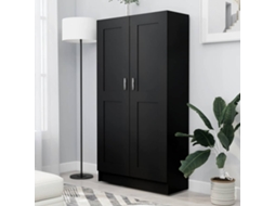 Vidaxl Estante 82,5x30,5x150 Cm Derivados De Madeira Preto