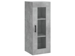 Wall Mounted Cabinet, Wall Mounted Cabinets Vidaxl Cinzeto Madeira Processada (n/a)