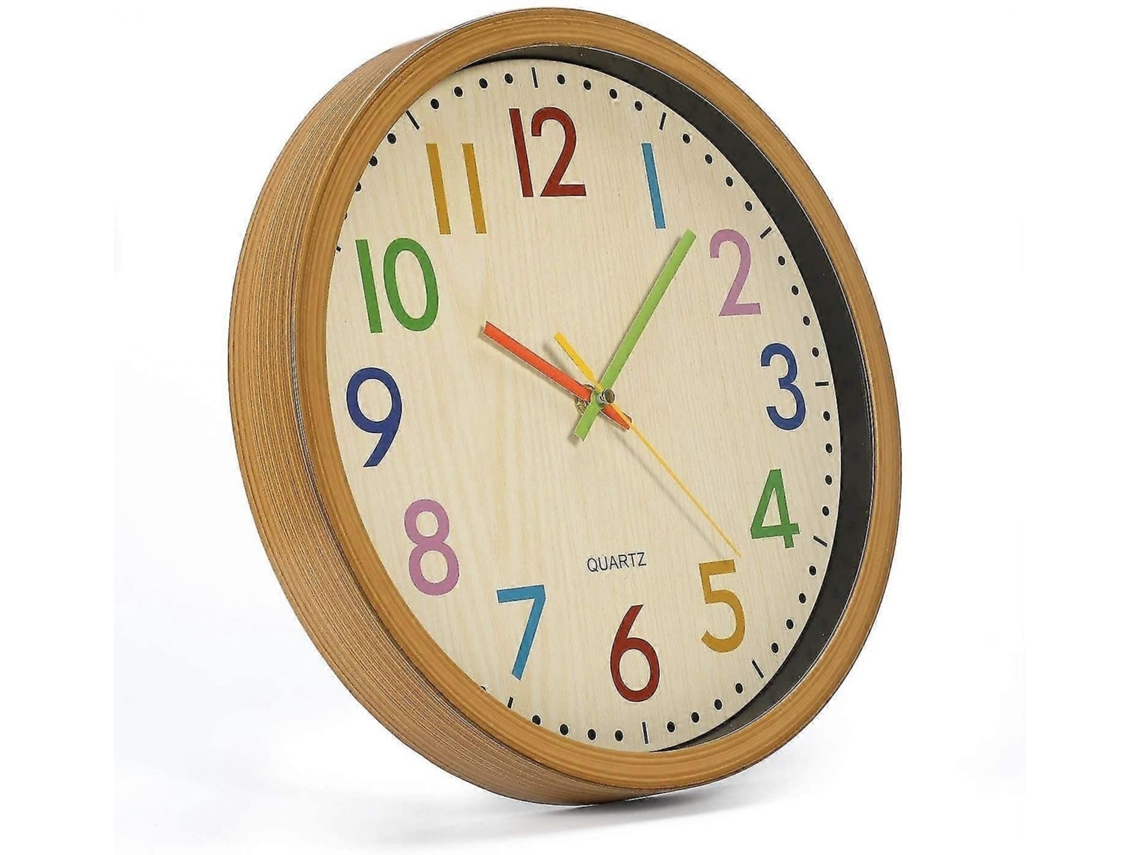 Relógio De Parede Infantil, 30 Cm (12'')