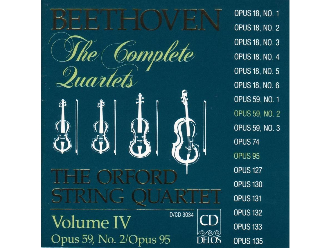 CD Orford String Quartet - Sämtliche Streichquartette Vol.4 (1CD)