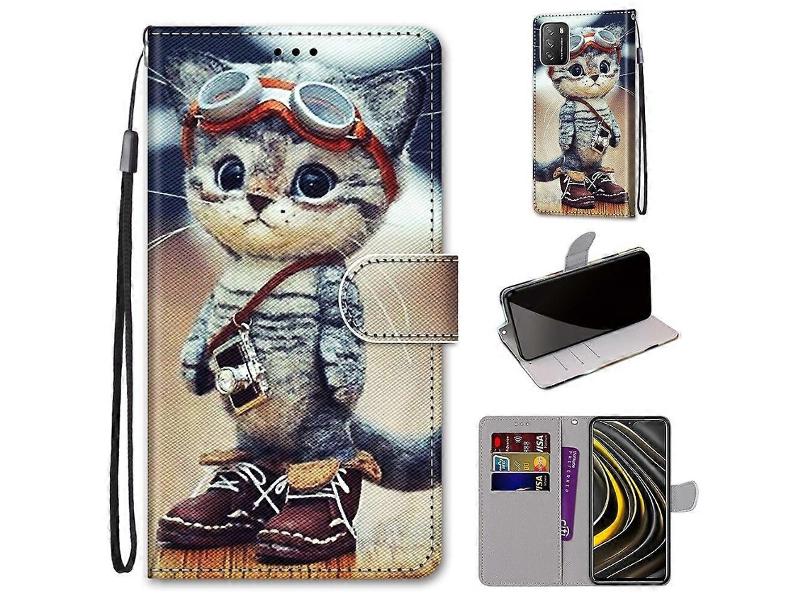 Capa De Couro Para Xiaomi Poco M3