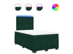 Box Spring Bed, Box Spring Beds Vidaxl Verde Veludo (120 X 200 Cm)