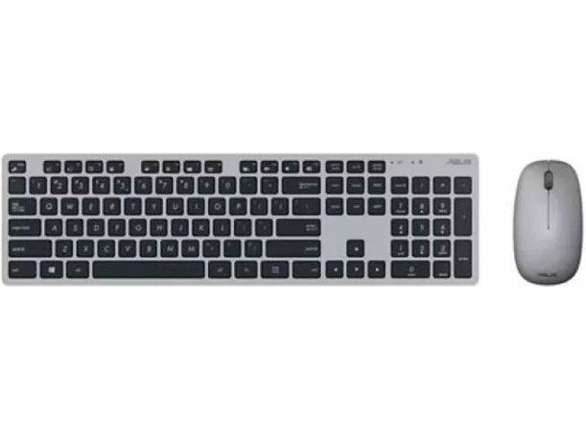 Conjunto de Teclado e Rato ASUS W5000 (Wireless - Cinzento)