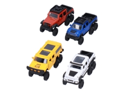 Primerox carros Off Road de 6 Rodas com Puxar para Trás em Liga 1:50 para Crianças com 4 Modelos