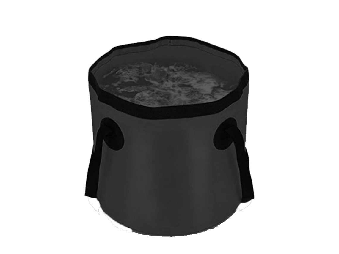 Ferramenta Balde de Pesca Portátil Preto Dobrável 20L Recipiente Armazenamento Água Campismo para Caminhadas Pes UISAVE