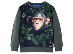Sweatshirt Para Criança Cor Caqui-escuro 116