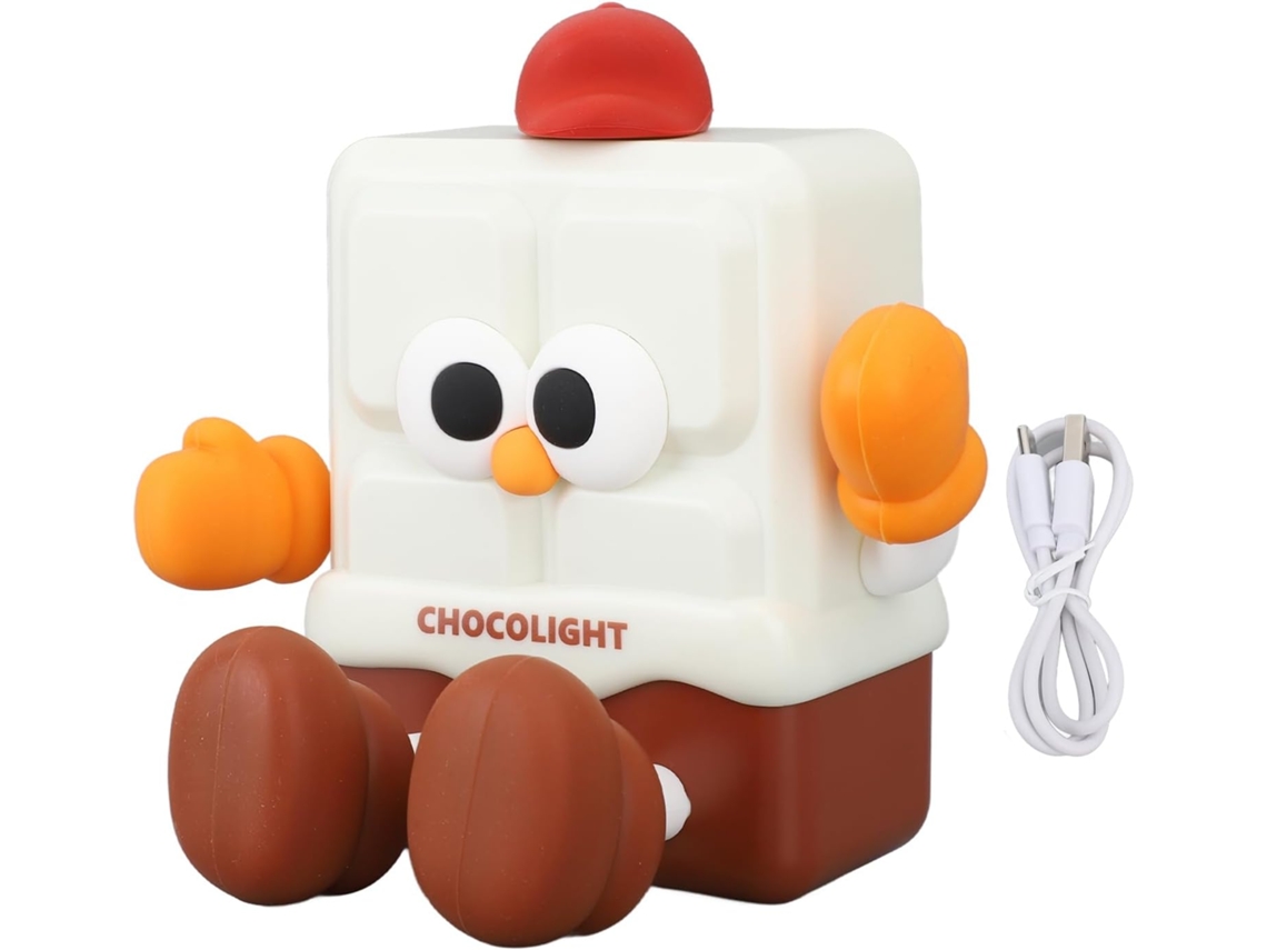 Chocolate Infantil Abajur Com Timer De 30 Minutos, Feito