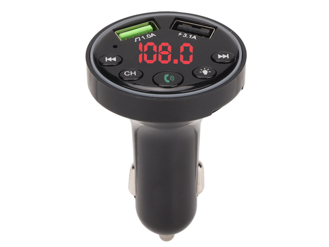 Transmissor Bluetooth Mp3 LAXISCREED Luz Ambiente Carregamento Rápido