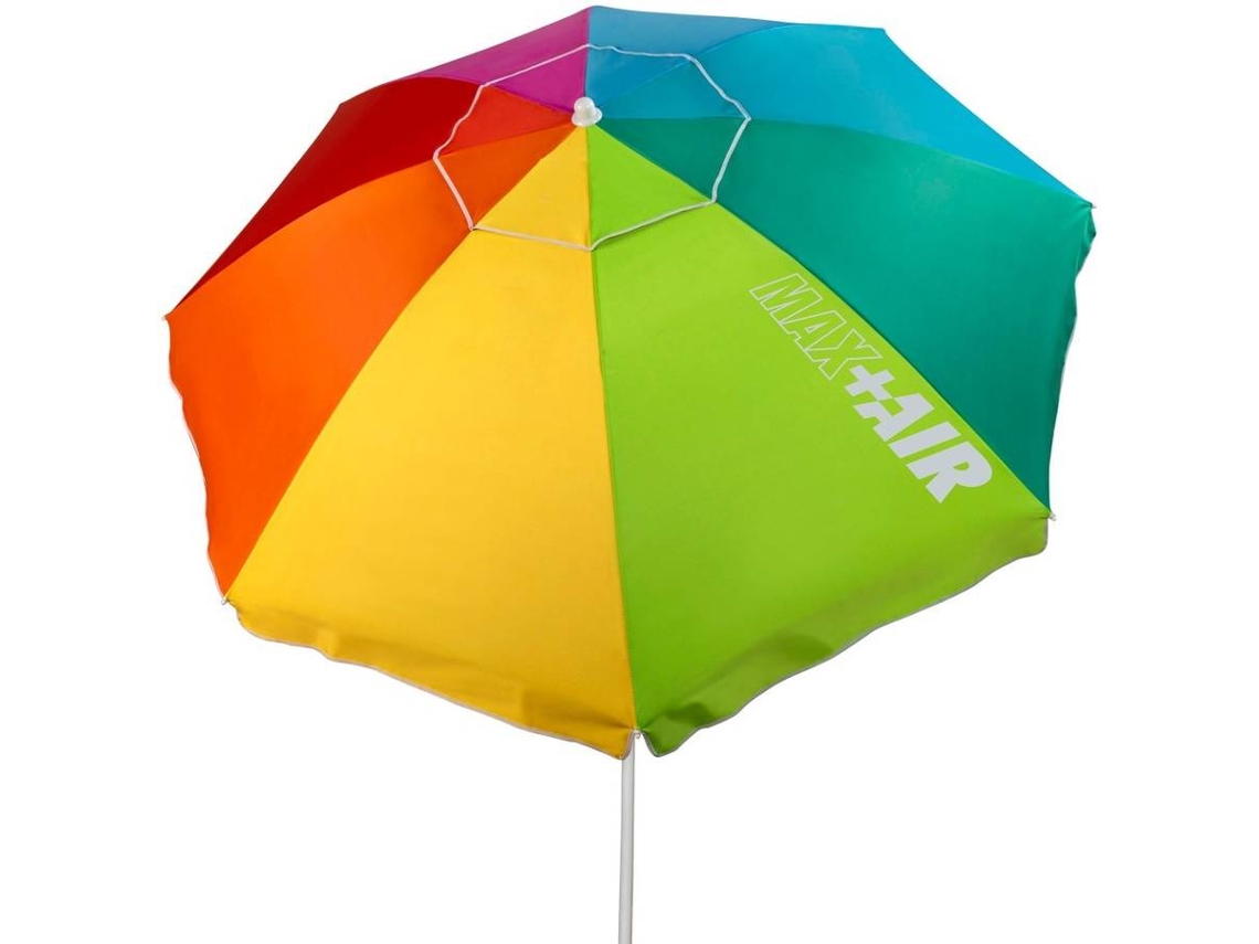 Guarda-Sol de Praia AKTIVE Proteção UV50  (Multicor - Poliéster - 220x220x209 cm)