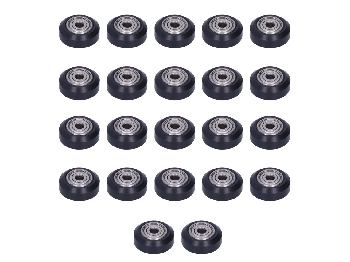 22 Peças Roda V Polia Idler Plástica Durável Acessórios Impressora 3d 5mm