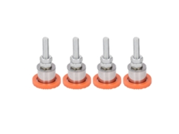 4 Peças De Pés Niveladores Deslizantes Com Solas De Borracha Antiderrapantes Para Máquina De Corte, Absorção De Impactos E Silêncio