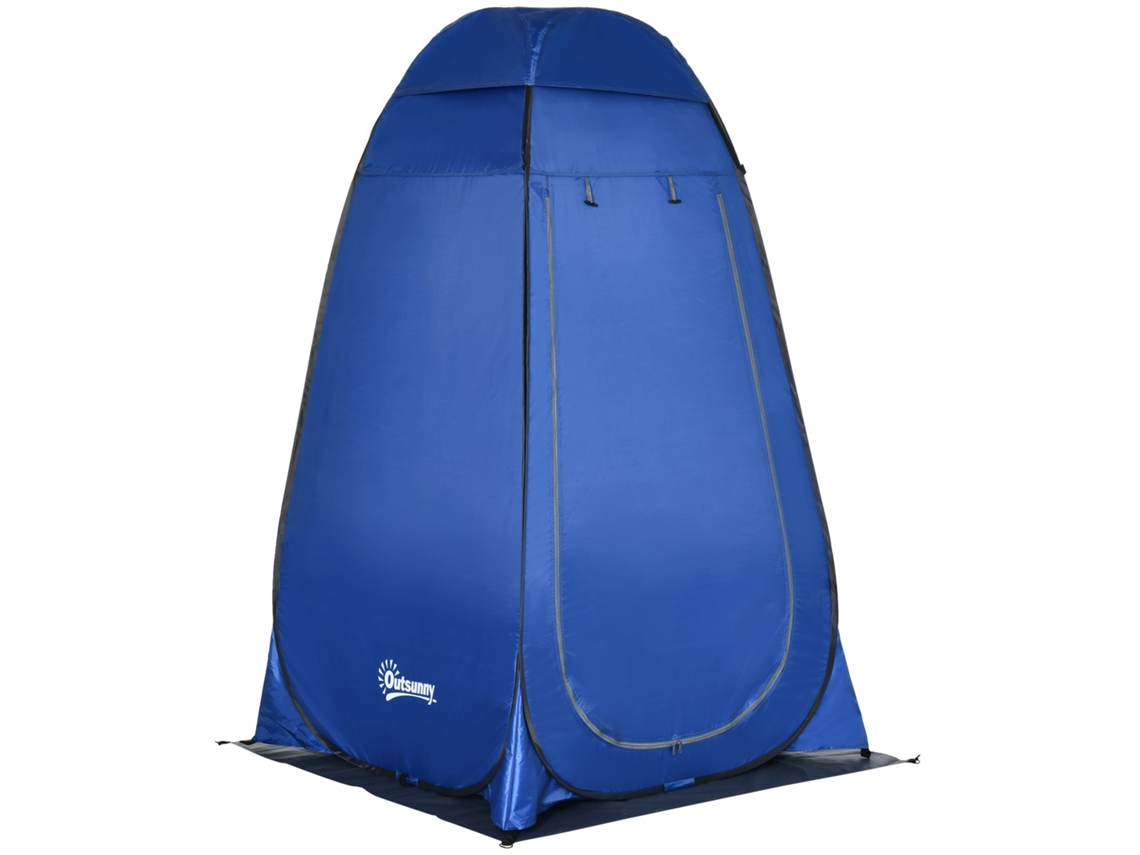 Barraca Chuveiro Retrátil 126x124x189cm, Banheiro/troca Roupa/bolsa, Azul Escura