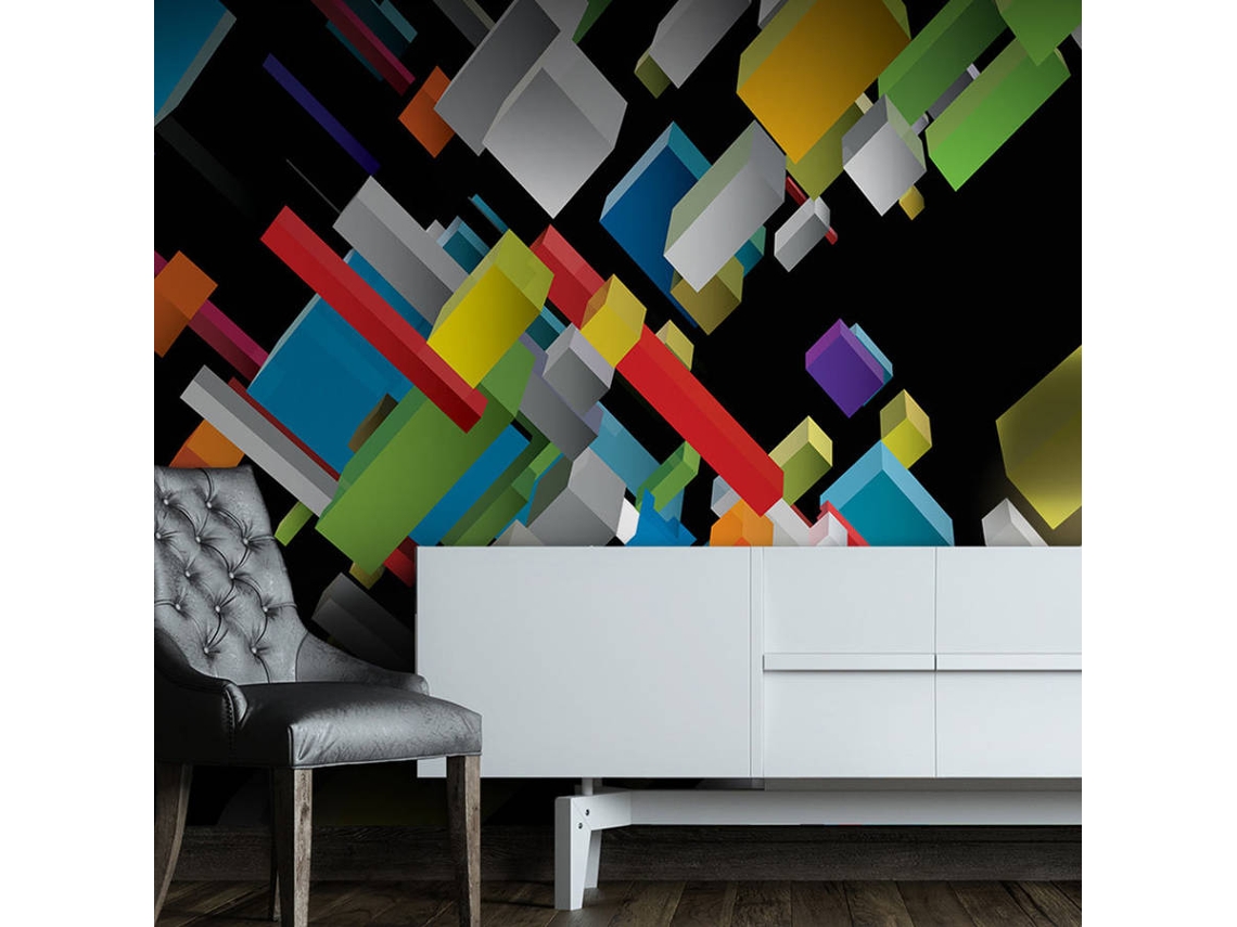 Papel de Parede ARTGEIST Escadas Coloridas (400x280 cm)