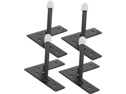 Popetpop Conjunto De 4 Pés Mesa Em Metal Forjado, Pés Para Móveis, Pés Para Armários, Sofás E Mesas De Centro Estilo