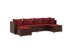 Garden Lounge Set, Garden Lounge Sets Vidaxl Marrom Rattan / Vime (n/a)