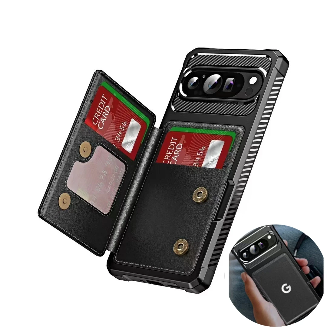 (preto, Pixel 10 Pro Xl) Capa Tipo Carteira Com Aba, Compartimento Para Cartão E Proteção Contra Impactos.
