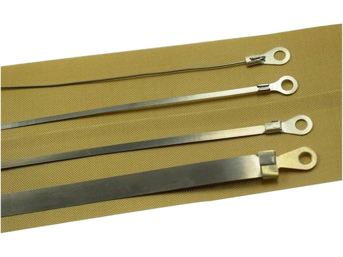 Conjunto De 10 Elementos Aquecimento Térmico Para Seladora Por Impulso 200 300 400mm Com Fio 200mm, 2mm