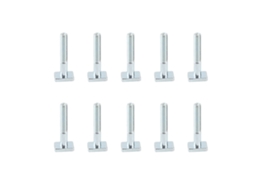 Laxiscreed Parafusos De Rosca Deslizante M6-40 Tipo T, Pacote De 10 Unidades Para Trabalhos Em Marcenaria