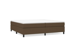 Box Spring Bed Frame, Box Spring Bed Frames Vidaxl Marrom Tecido (200 X 200 Cm)