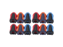 Yuru 12pcs Anéis Magnéticos de Parafuso Abs Suportes para Bits de Chave Hexagonal Vermelho Amarelo Azul
