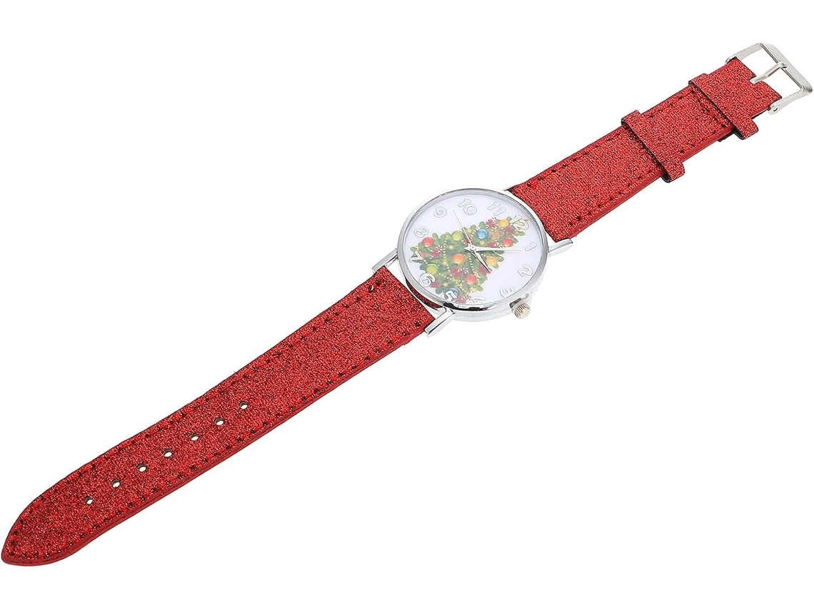 Relógio Pulso Feminino Natal Pulseira Inoxidável GOKOCO