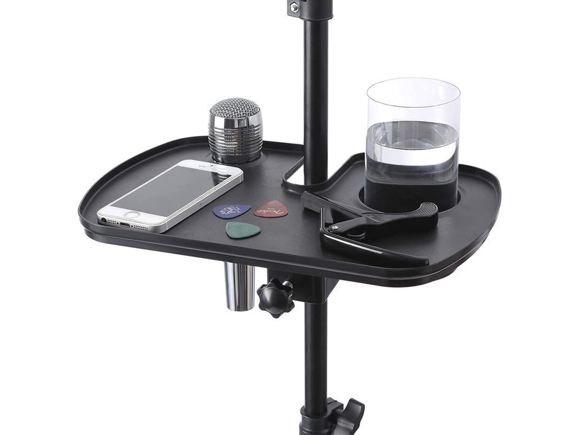 Suporte de Microfone YURU com apoio para bebida, para palco e concertos