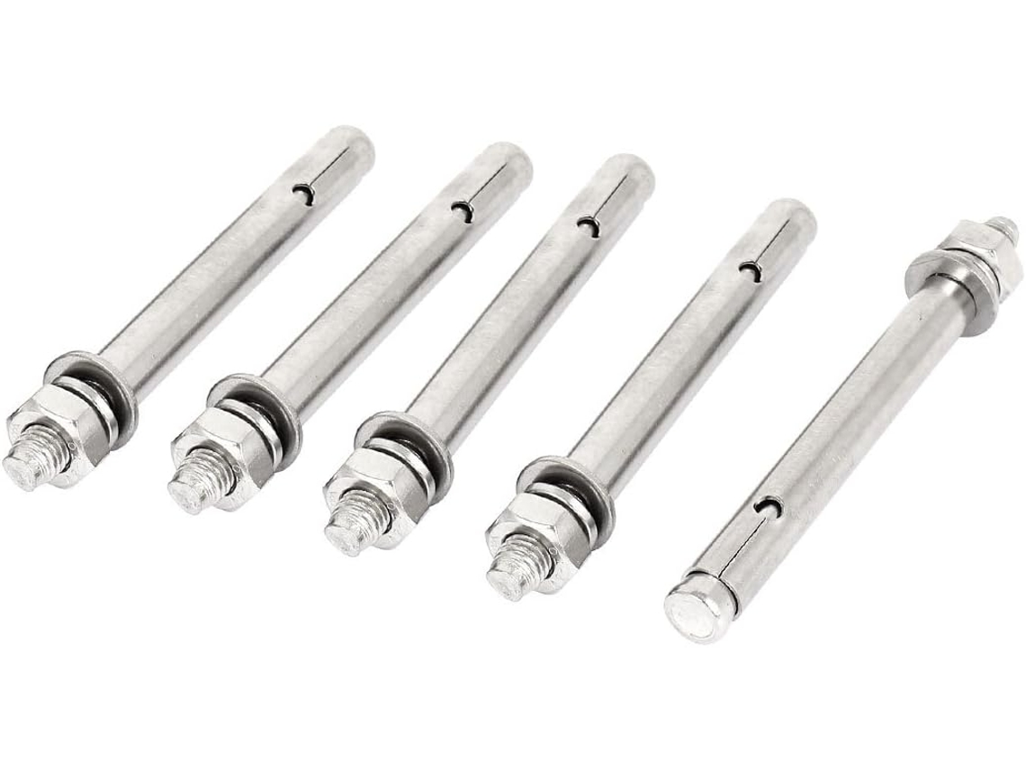 Buchas de Expansão Sextavadas M10 x 120mm em Aço Inoxidável para Parafusos de Ancoragem CHABERLU