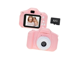 Mini Câmera Digital com Tela Lcd para Vídeo, Pequena Câmera Fotográfica, Brinquedo de Desenho Animado para Crianças, Fotografia Verde TAISHENGDA