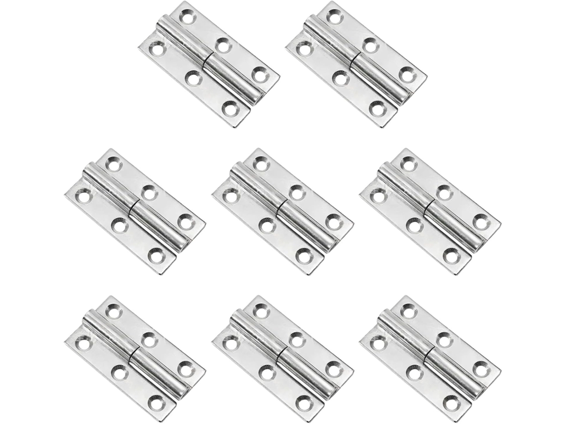 Conjunto De 8 Dobradiças Removíveis Em Aço Inoxidável, 64mm 2, 5pol, Ferragens Para Portas De Armário Em Aço Inoxidável