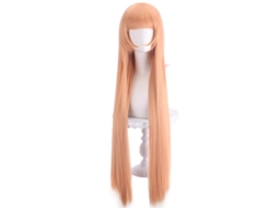 Peluca Laranja Quente Anime, Cabelo Longo Da Senhora