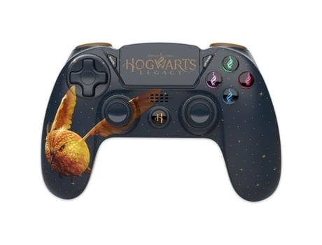 Comando Wireless Ps4 Harry Potter Jack Socket Botões Iluminados Hogwarts Legacy Vivet Dore