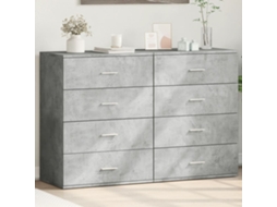 Vidaxl Aparadores 2 Pcs 60x39x80 Cm Derivados Madeira Cinzento Cimento