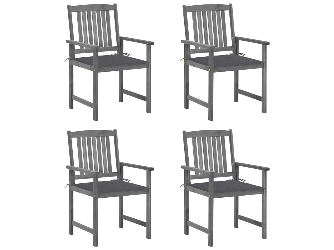 Garden Chair, Garden Chairs Vidaxl Cinzeto Madeira De Acácia (n/a)