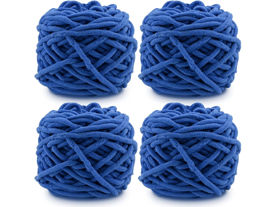 Fio 4x Fio Para Crochê, Fio Grosso E Macio Para Projetos De Fios X44 Yd Slowmoose