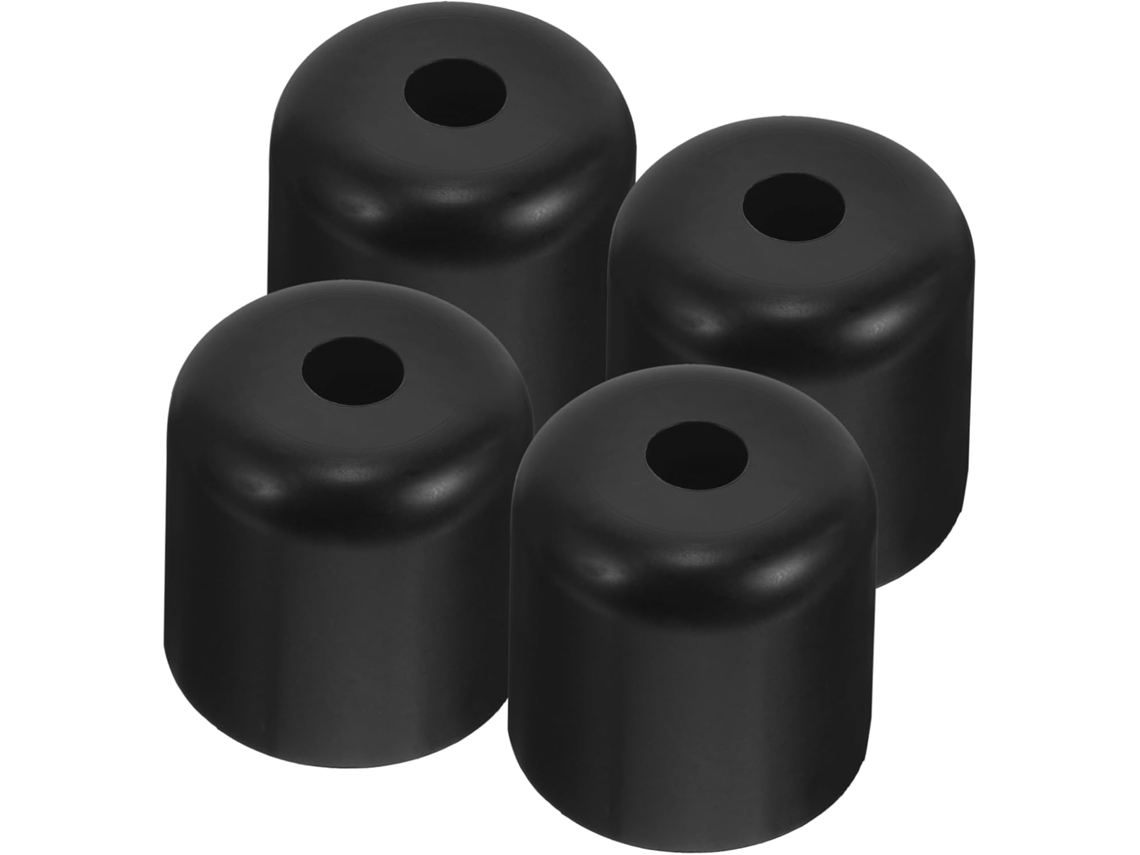 Nuobesty Conjunto De 4 Pés Móveis Plástico Pretos 2-polegadas Com Rosca Para Sofá E Cadeira Substituição Na Sala Estar