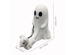 Lurelia Cachorros Fantasmas Halloween Fofo Em Resina Para Jardim, Casa E Festa