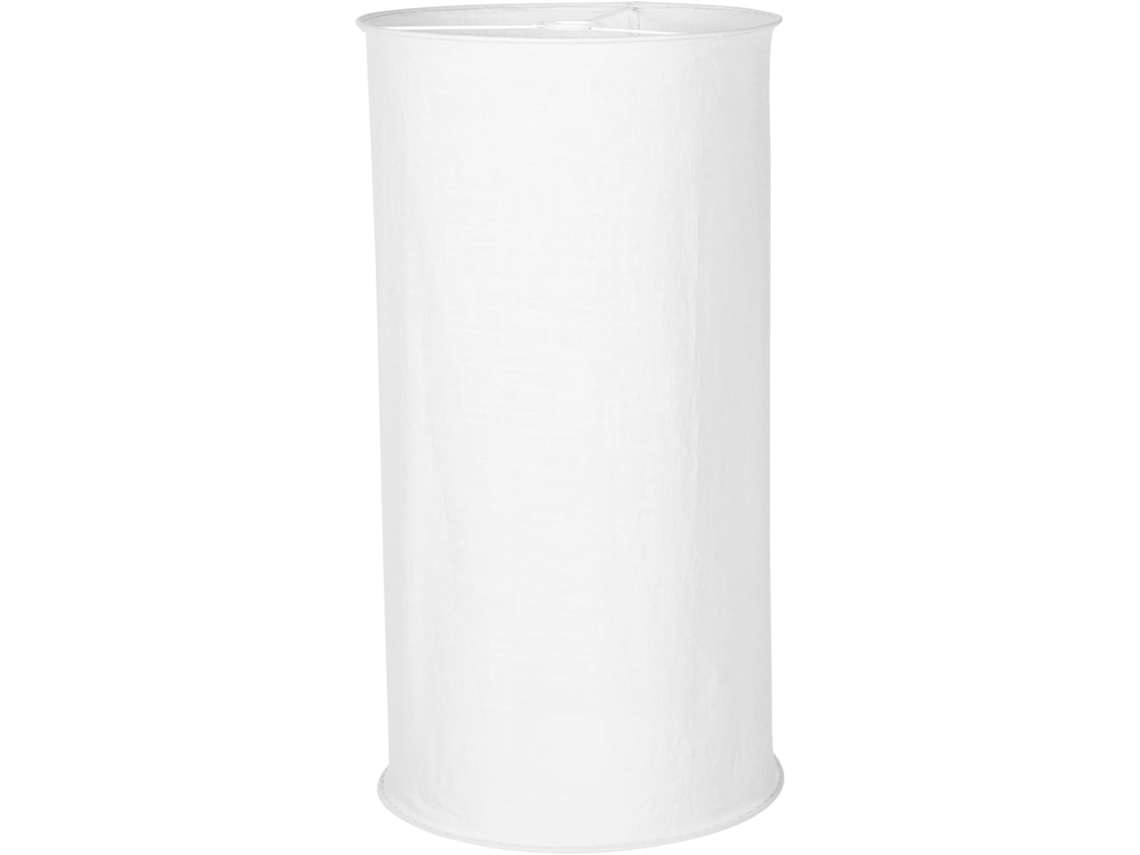 Abajur De Tecido Para Luminárias De Mesa E Lustres, Proteção Decorativa Branca.