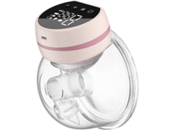 Bomba Tira Leite Elétrica Portátil BRILVIBERA com 3 Modos, 9 Níveis, Recarregável Única, 24 mm (rosa)