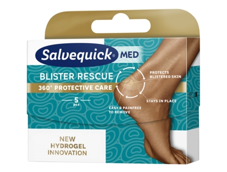 Salvequick Resgate De Bolhas Para Os Pés, 5 Unidades Orkla Care
