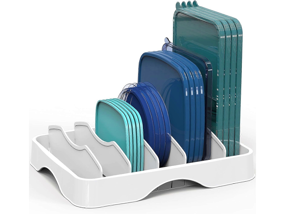 Organizador De Alimentos, 27 Cm, 33,6 Cm, 26,7 Cm, Com Tampa, Com Trava De Segurança, Branco