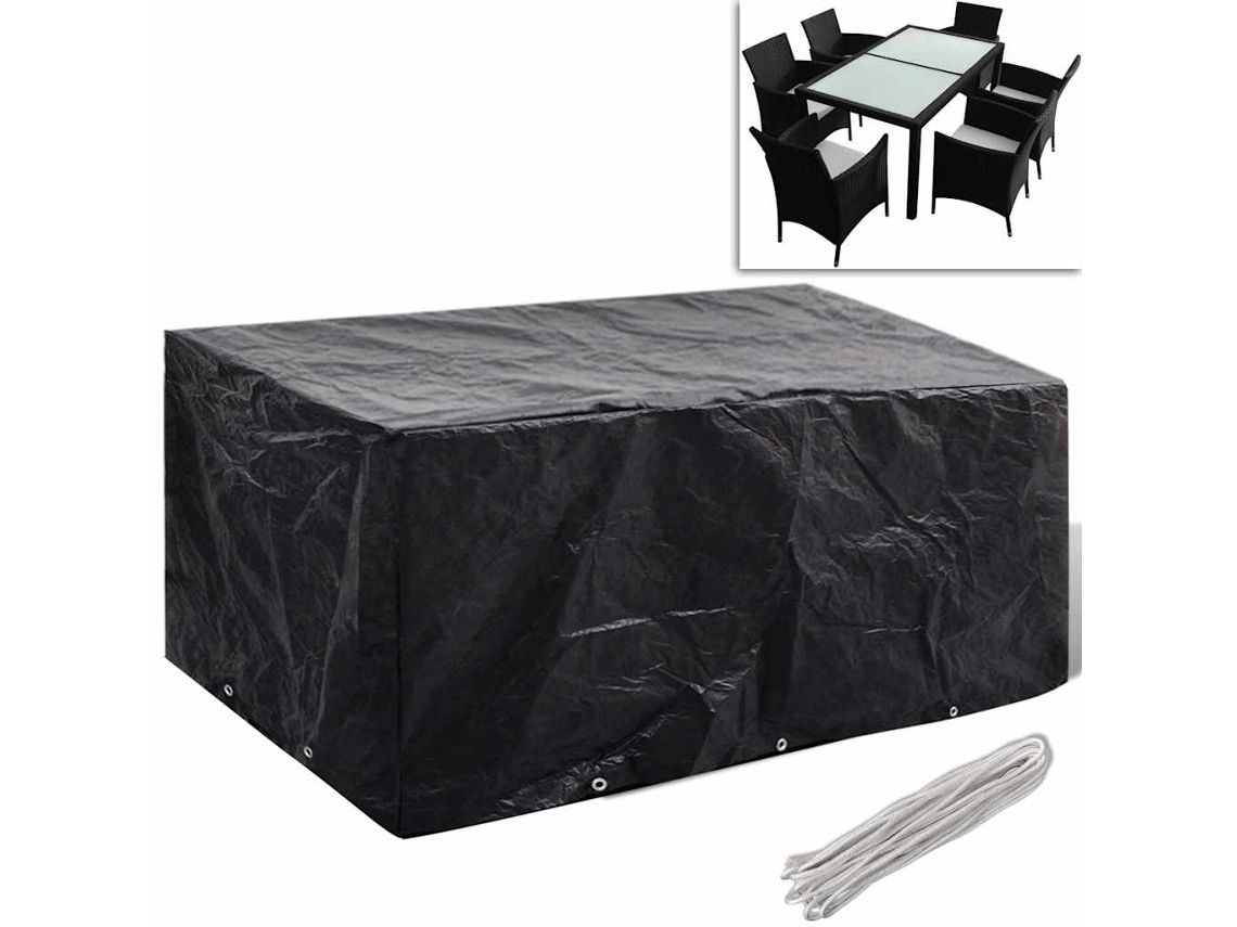 Vidaxl Capa Para Mobiliário De Jardim Com 8 Ilhós 240x140x90 Cm