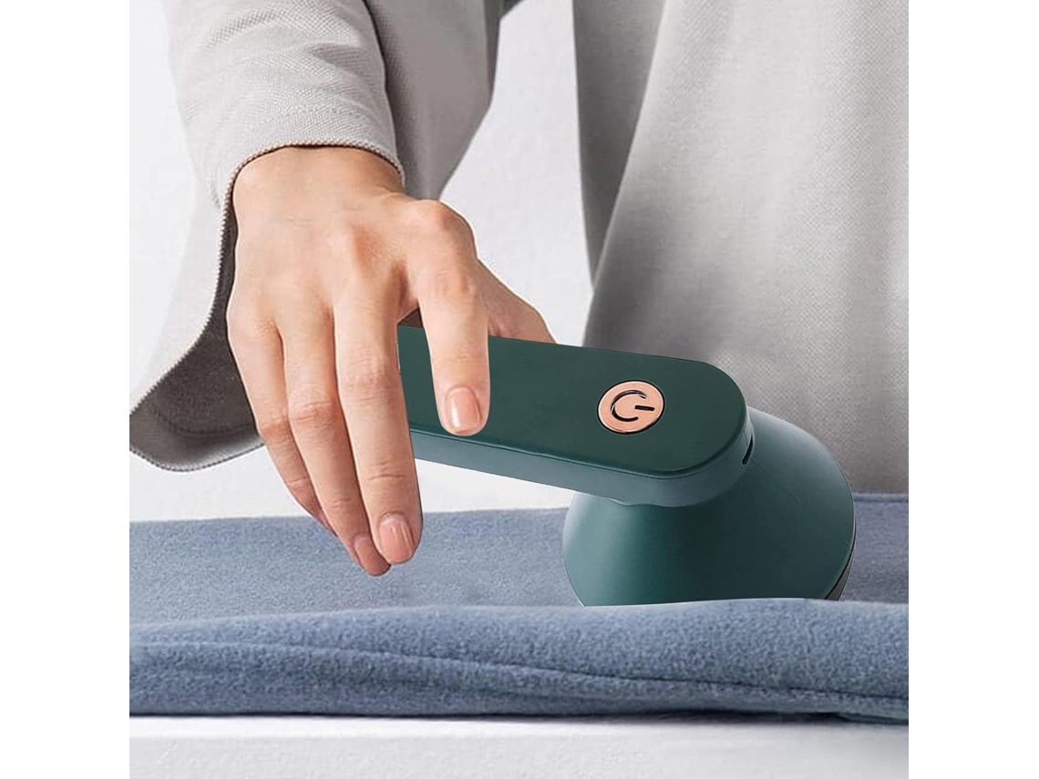 Lurelia Removedor De Fiapos Elétrico Recarregável Com 6 Lâminas Para Roupas, Suéteres E Sofás, Verde